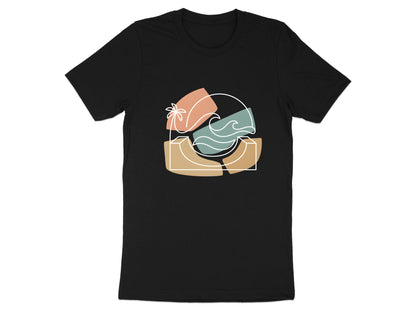 Abstract Coastal Sun & Surf T-Shirt