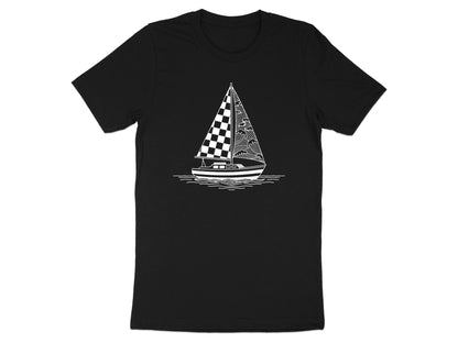 Abstract Nautical Sailing Graphic T-Shirt