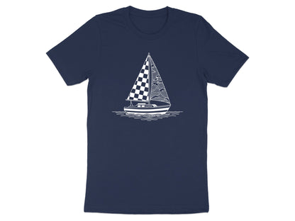 Abstract Nautical Sailing Graphic T-Shirt