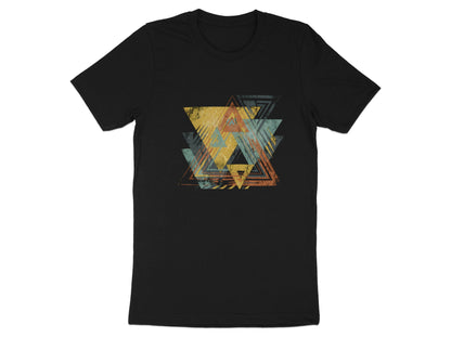Vintage Distressed Triangle Abstract T-Shirt