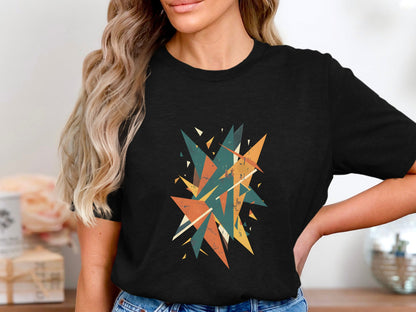 Shattered Geometry Abstract T-Shirt