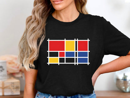 De Stijl Primary Blocks Graphic T-Shirt