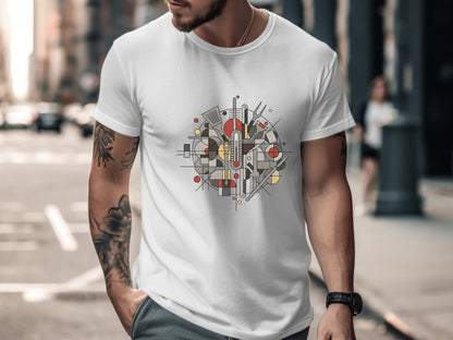 Bauhaus Style Geometric Kitchen Tools T-Shirt