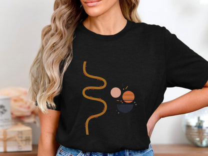 Minimalist Cosmic Path T-Shirt