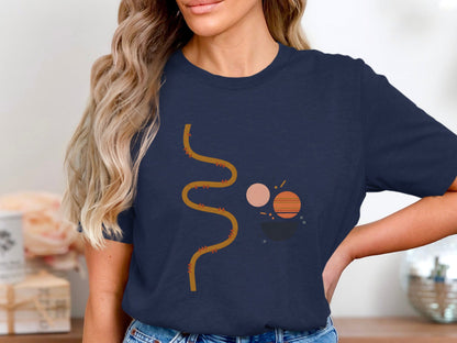 Minimalist Cosmic Path T-Shirt