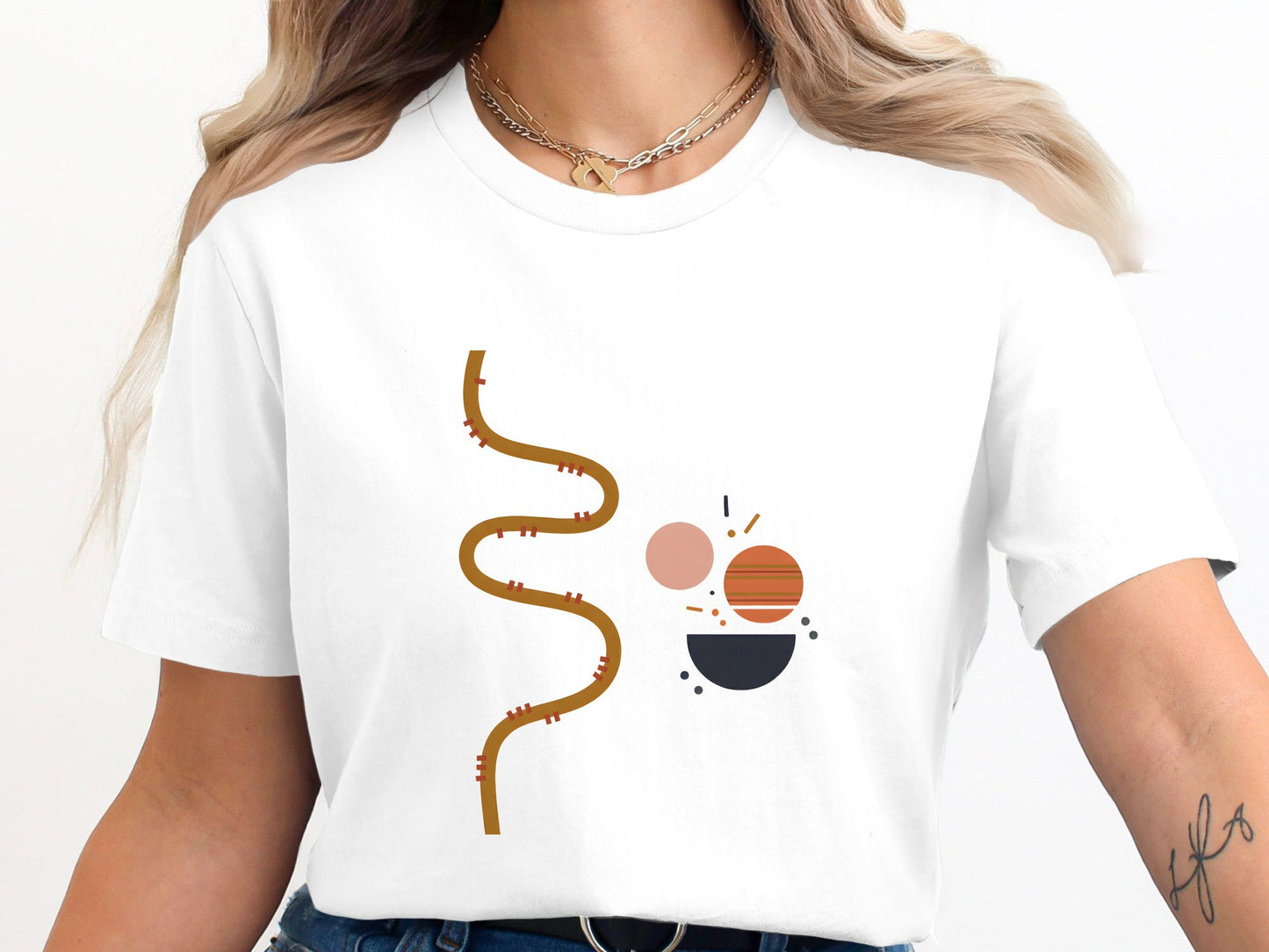 Minimalist Cosmic Path T-Shirt