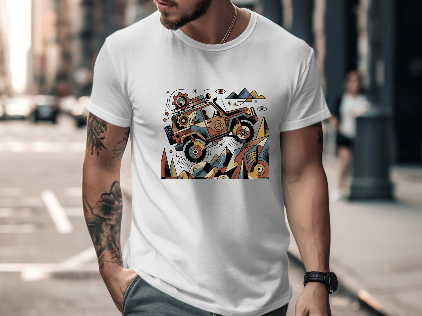 Abstract Off-Road 4x4 Adventure T-Shirt