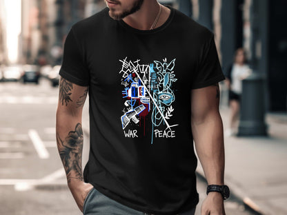 Inner Peace Abstract Duality Graphic Tee