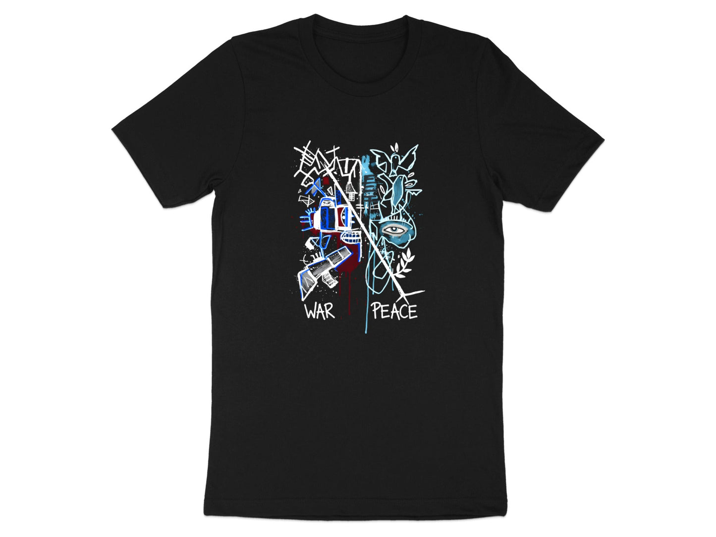 Inner Peace Abstract Duality Graphic Tee