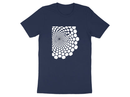 Hexagonal Vortex Optical Illusion T-Shirt
