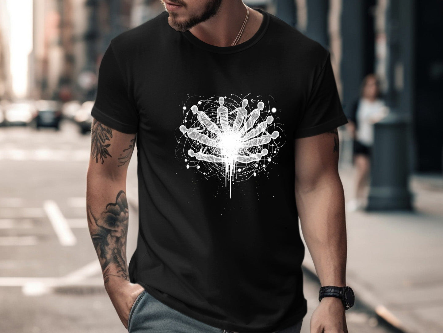 Spiritual Transcendence T-Shirt - Abstract Soul Art Tee
