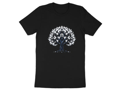 Modern Nature Art Geometric Origami Tree T-Shirt