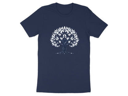 Modern Nature Art Geometric Origami Tree T-Shirt
