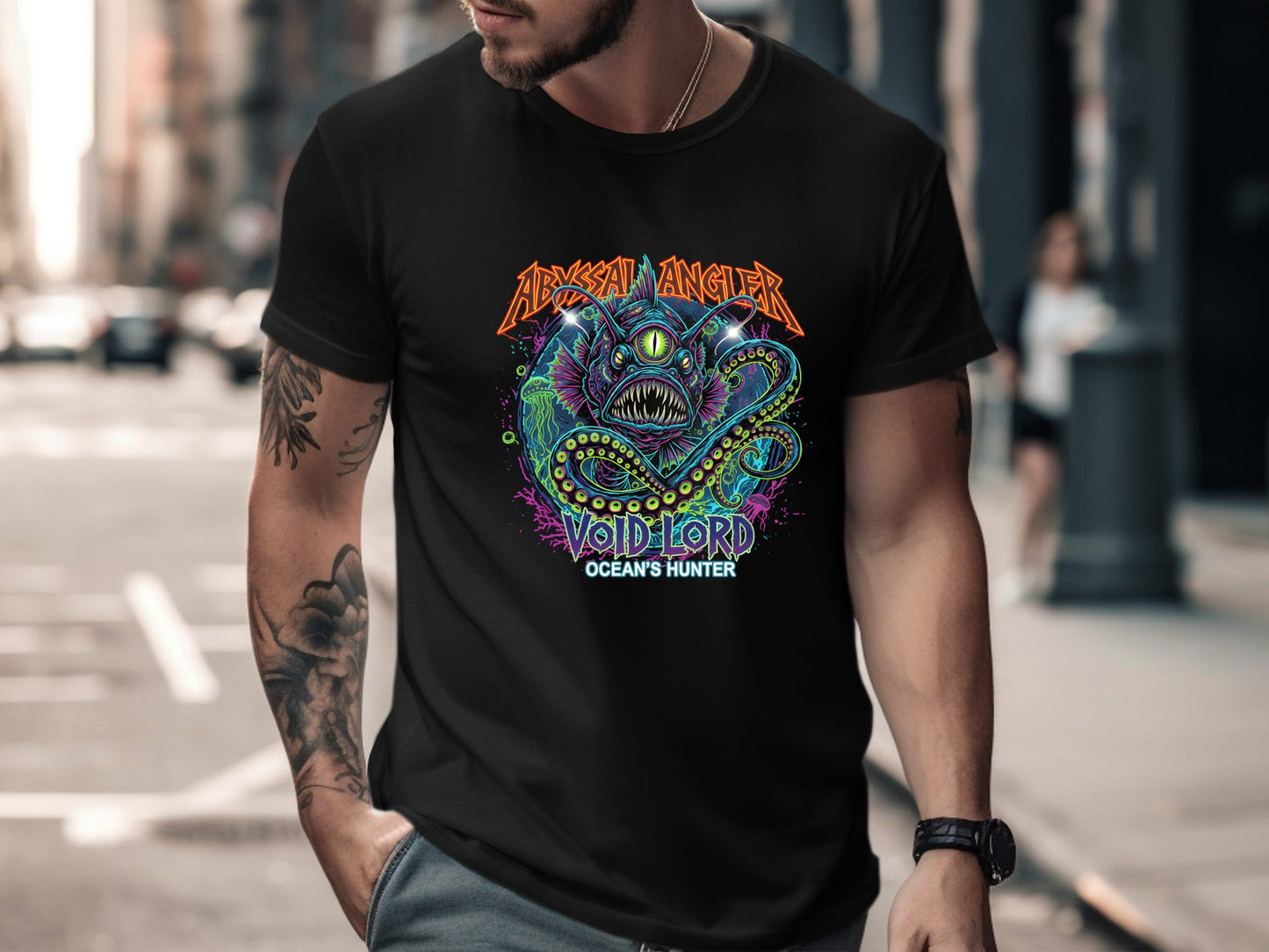 Abyssal Angler Deep Sea Graphic T-Shirt
