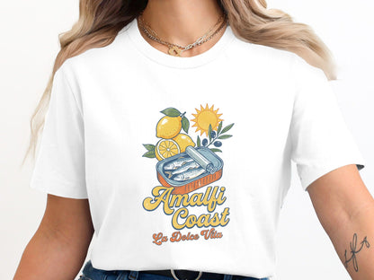 Amalfi Coast Sardines La Dolce Vita T-Shirt