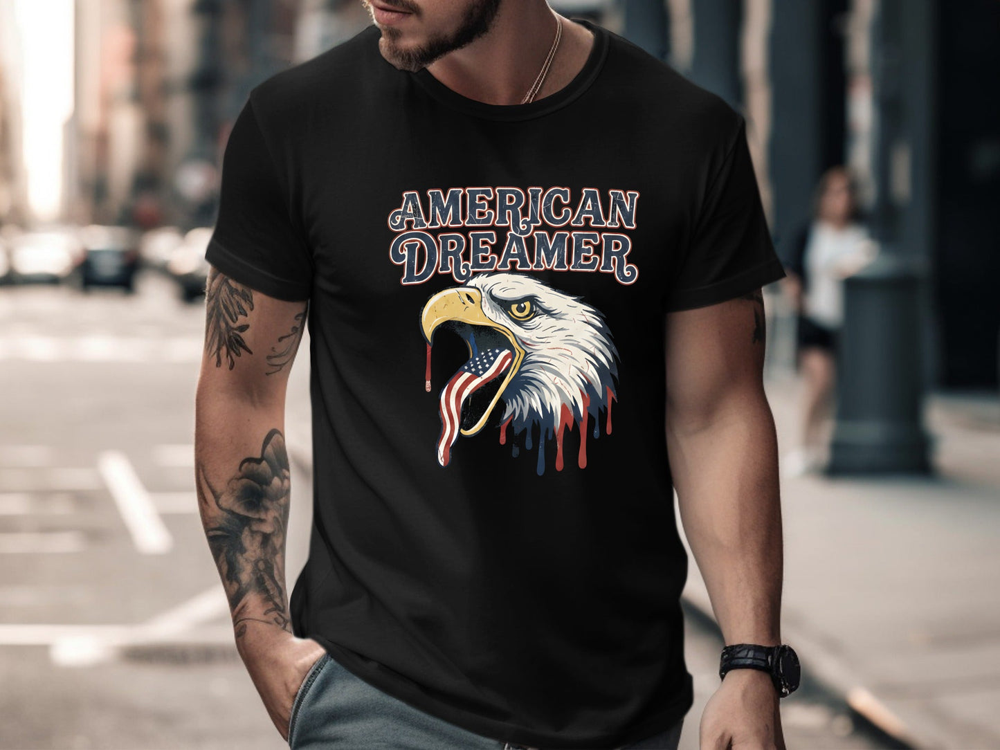 American Dreamer Eagle Graphic Men's Tee