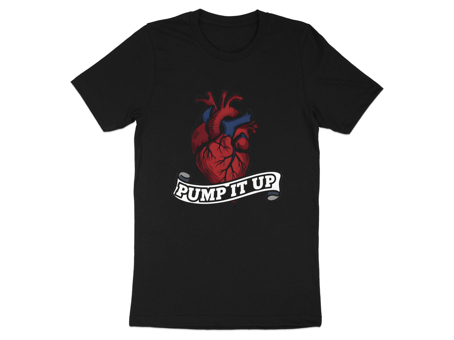 Pump It Up Anatomical Heart T-Shirt - Cardiology Tee