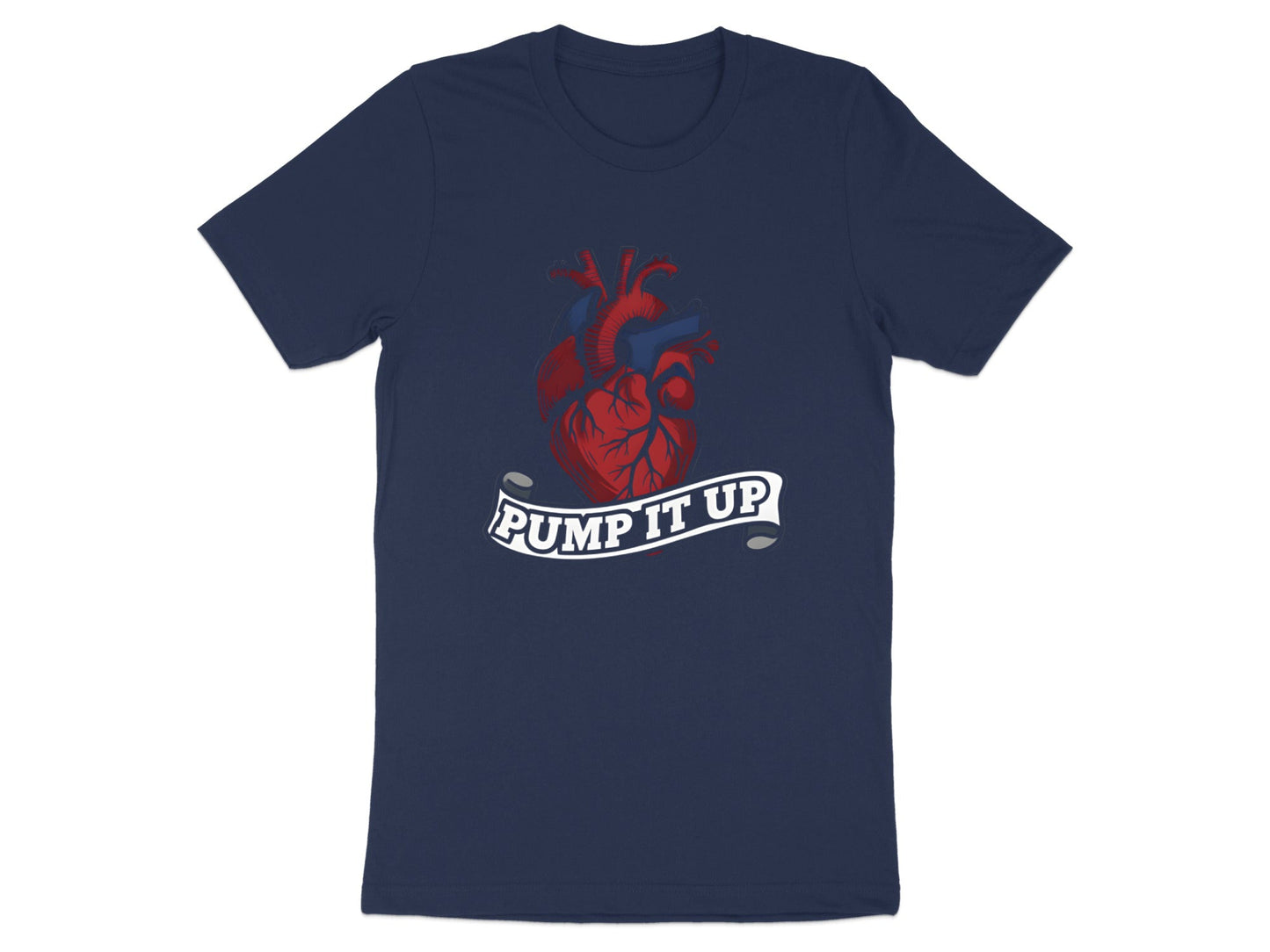 Pump It Up Anatomical Heart T-Shirt - Cardiology Tee