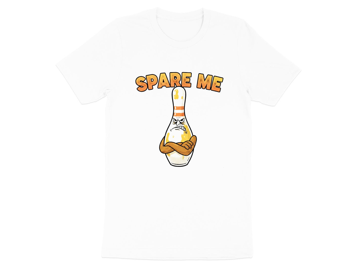 Spare Me Grumpy Bowling Pin Funny T-Shirt