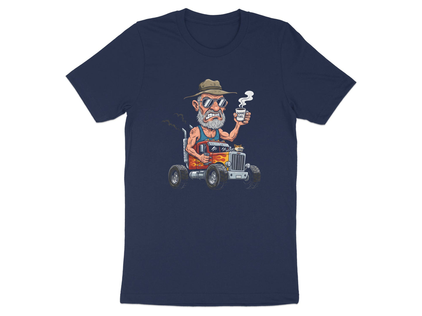 Angry Bearded Trucker 'Dunny Fuel' Graphic T-Shirt