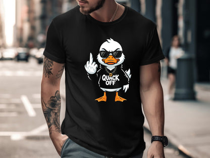 Angry Duck 'Quack Off' Graphic T-Shirt