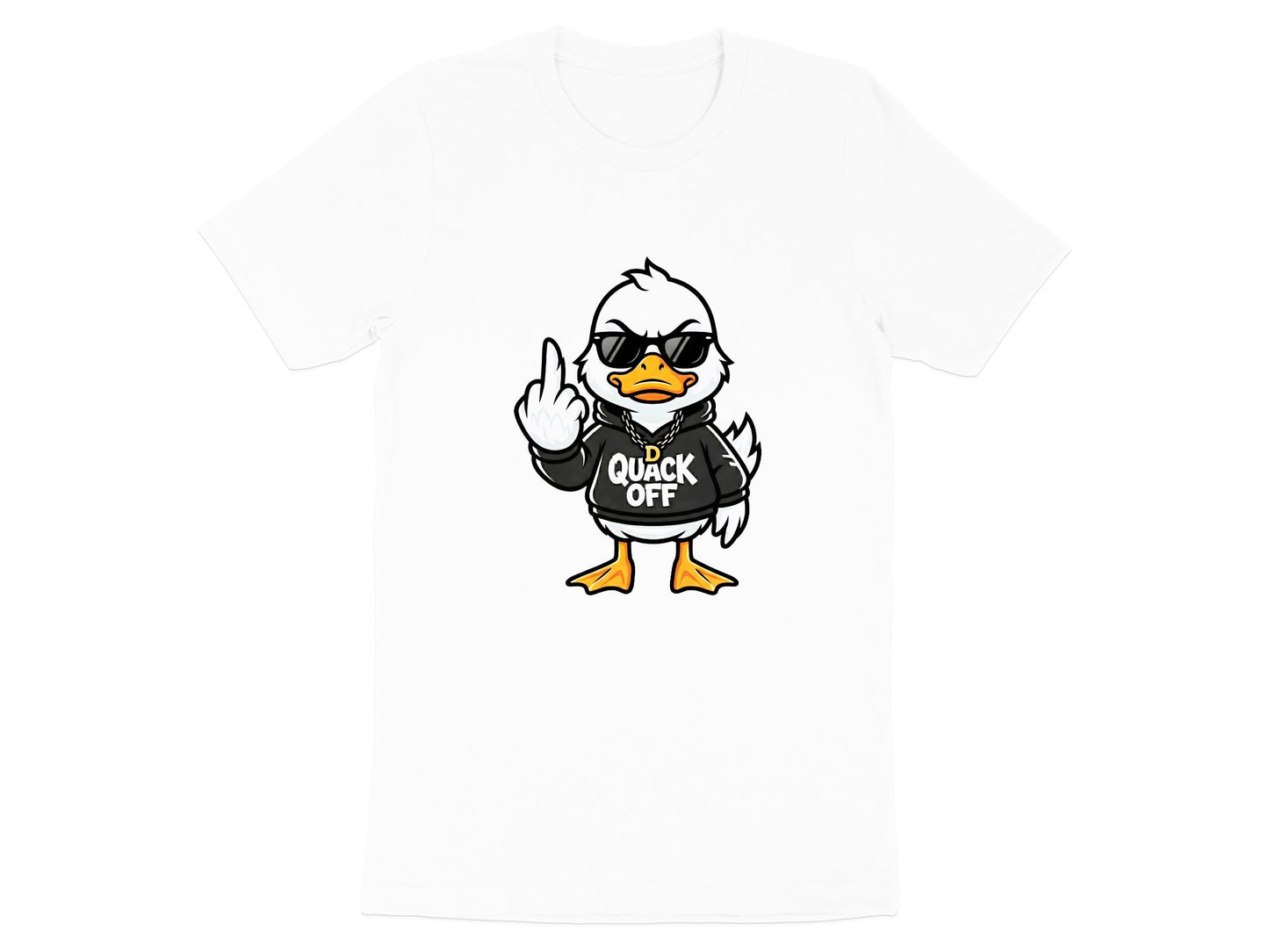 Angry Duck 'Quack Off' Graphic T-Shirt