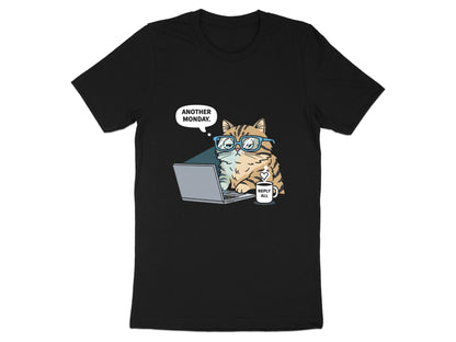 Another Monday Funny Grumpy Cat Black T-Shirt