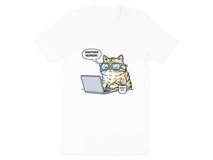 Another Monday Funny Grumpy Cat Black T-Shirt