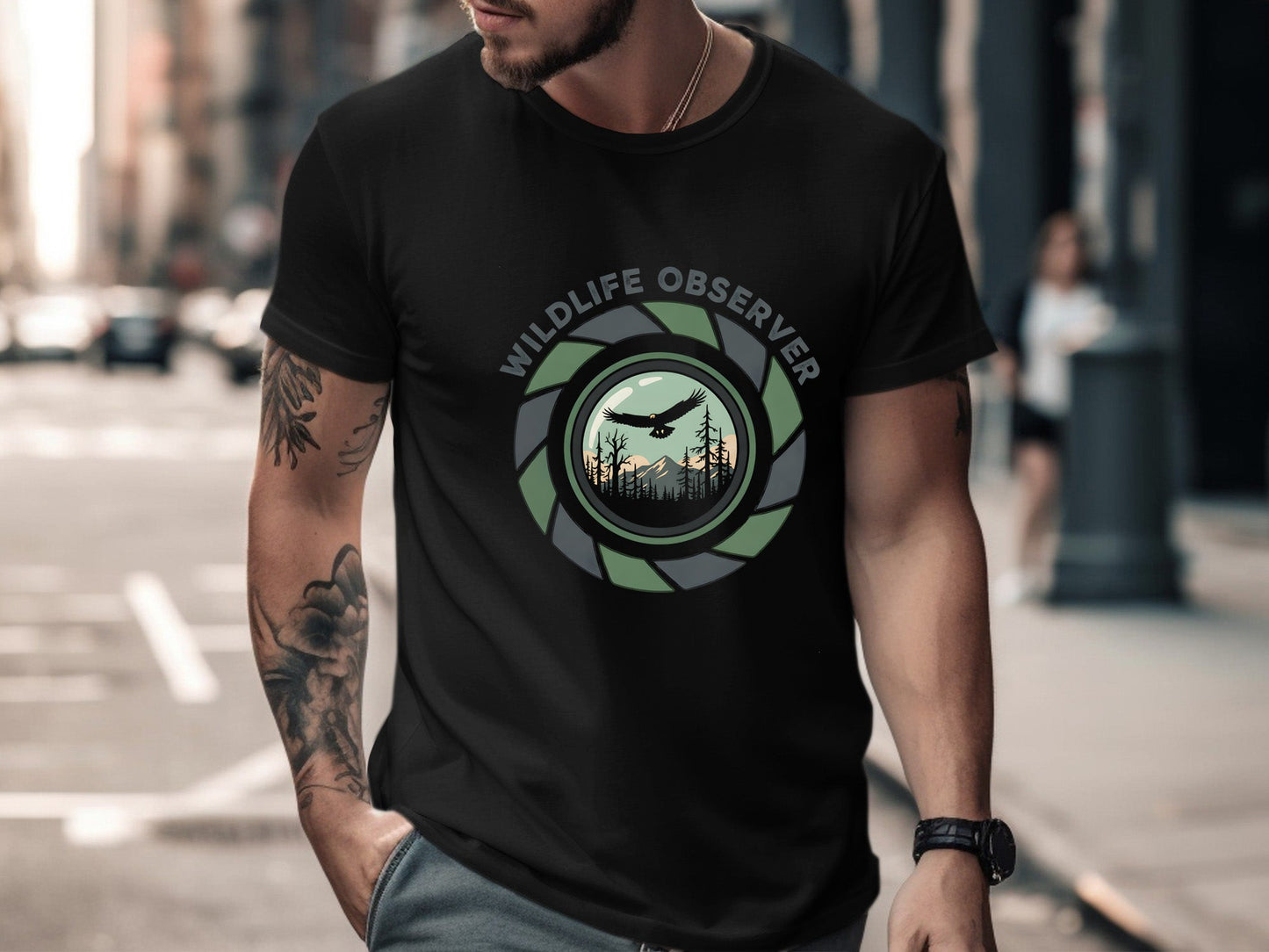 Wildlife Observer Camera Lens Nature T-Shirt