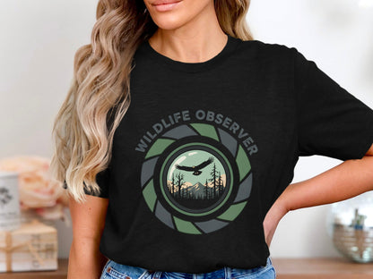 Wildlife Observer Camera Lens Nature T-Shirt