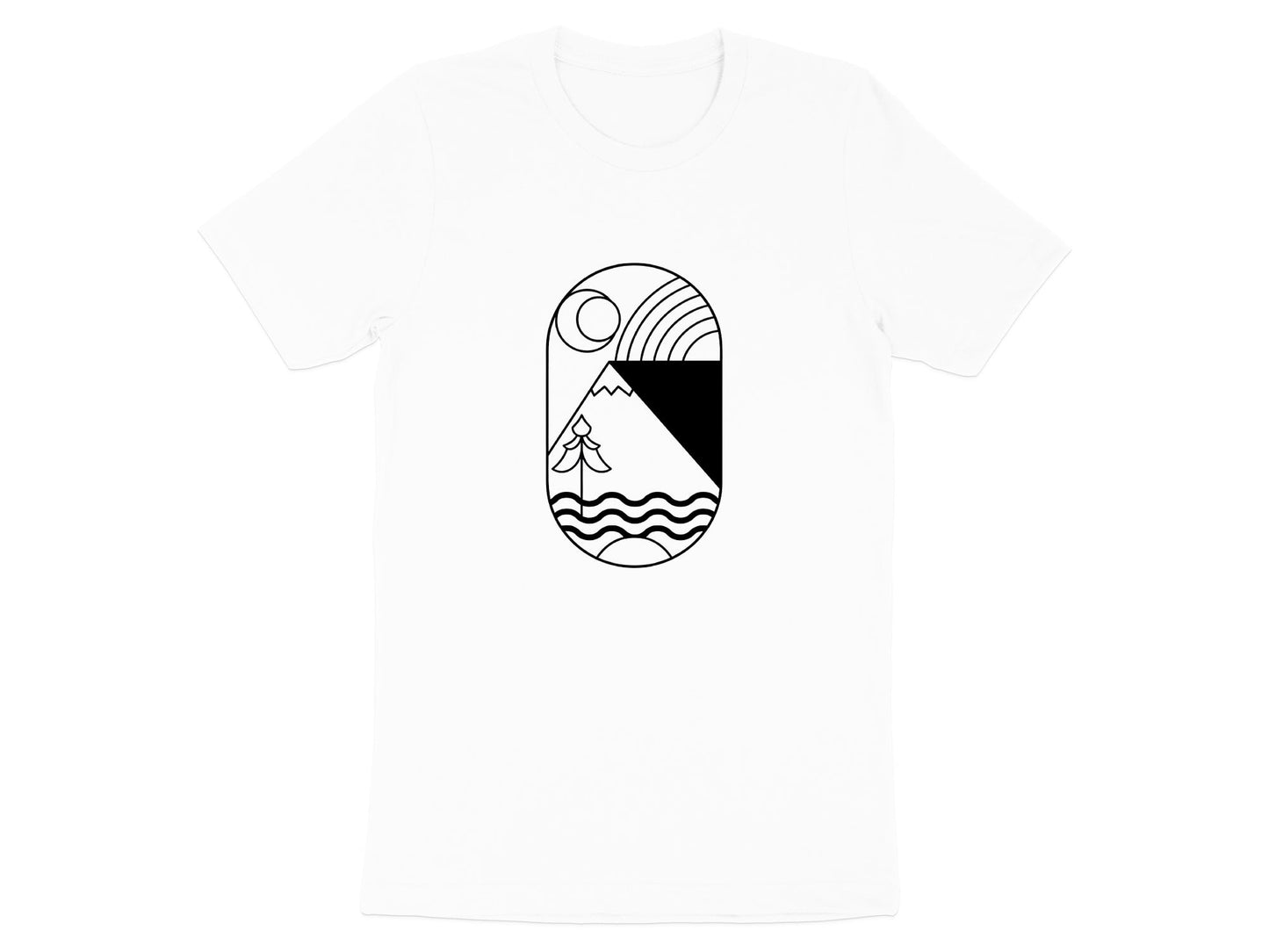 Zenith Arc Coastal Landscape T-Shirt