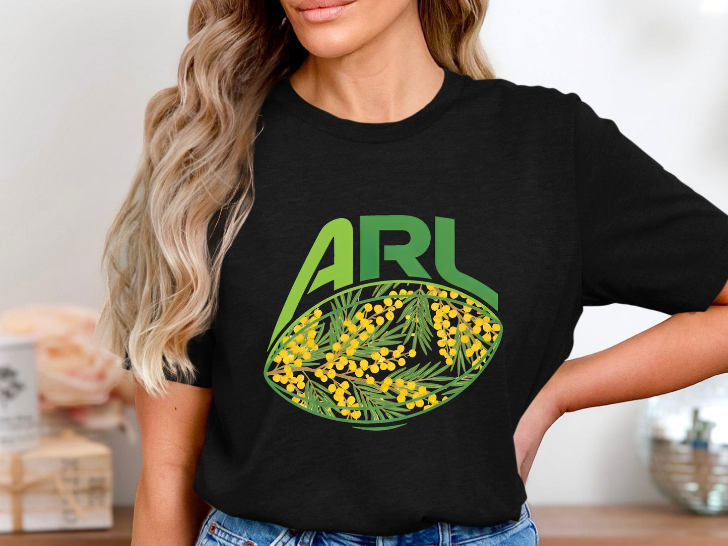 ARL Australian Wattle Rugby Graphic T-Shirt