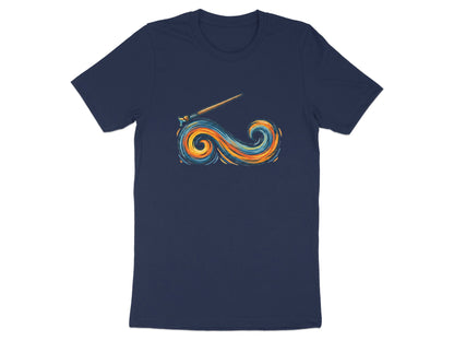 Painted Wave Graphic Tee | Starry Night Surf Shirt