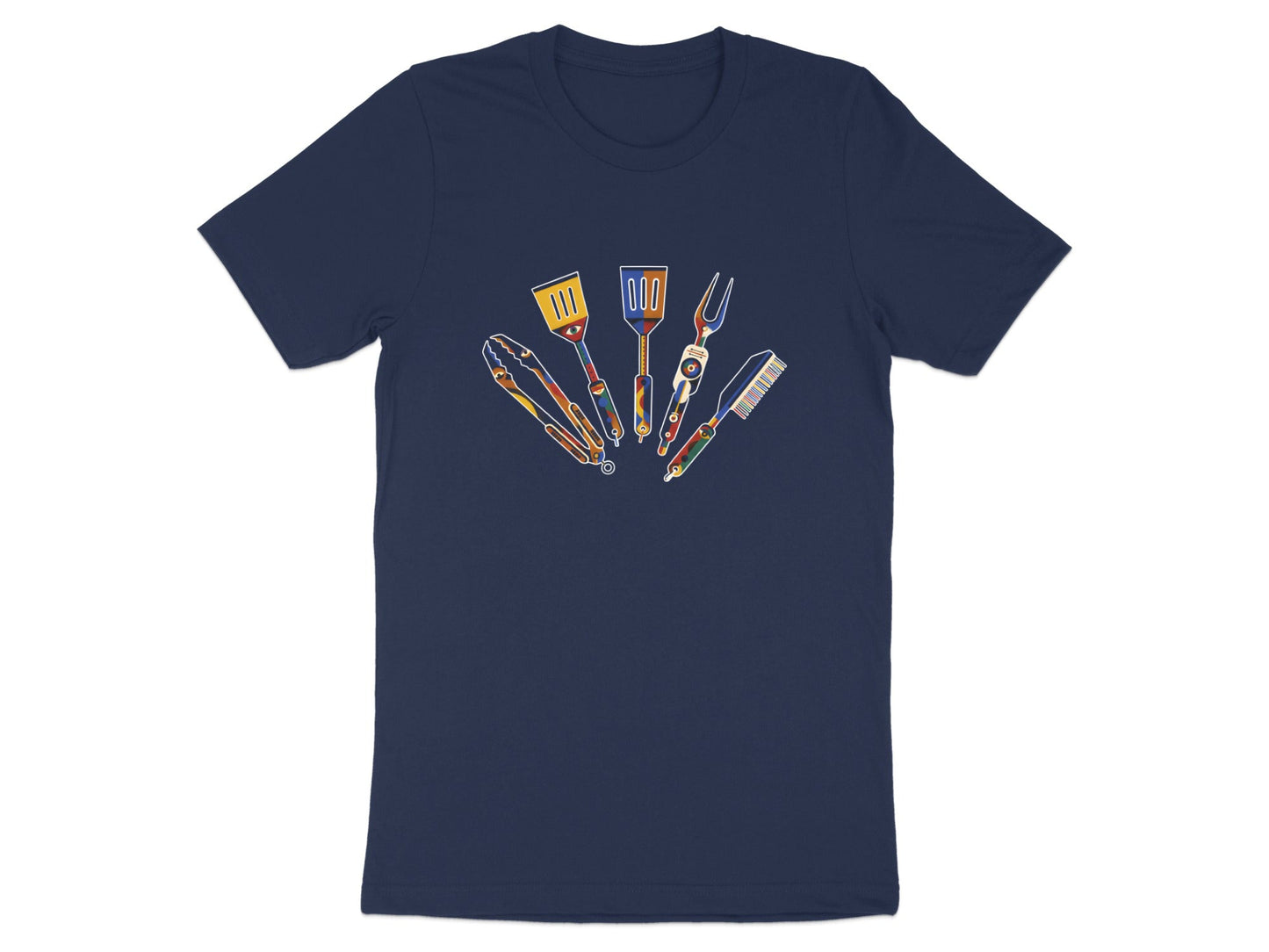 Colourful Pop-Art BBQ Utensils T-Shirt