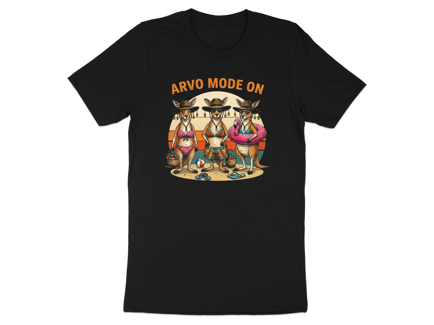 'Arvo Mode' Kangaroo Beach Graphic T-Shirt