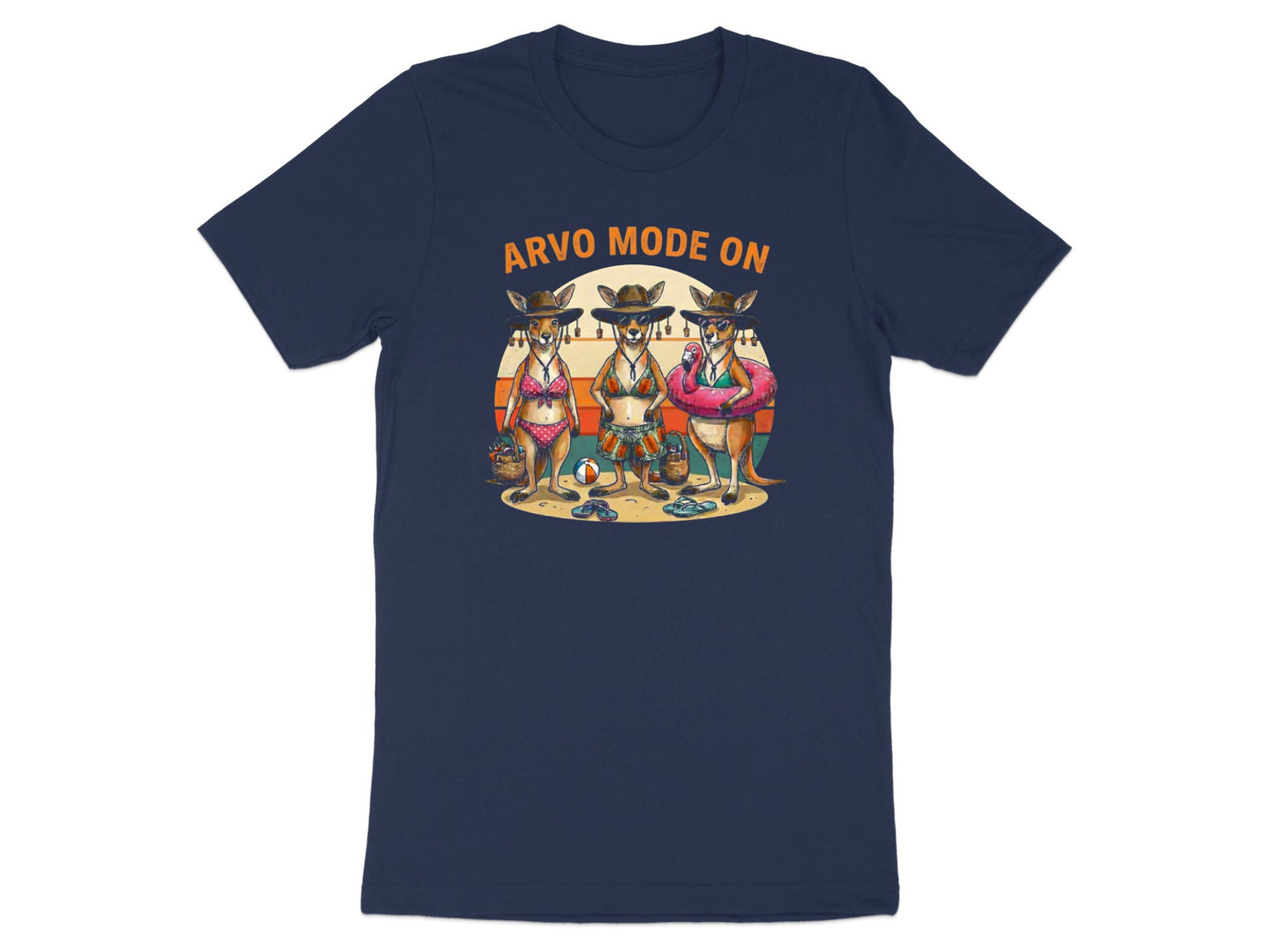 'Arvo Mode' Kangaroo Beach Graphic T-Shirt
