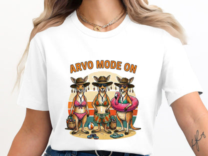 'Arvo Mode' Kangaroo Beach Graphic T-Shirt