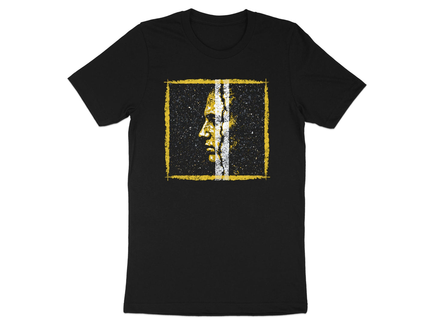 Asphalt Road Face Texture Graphic Tee