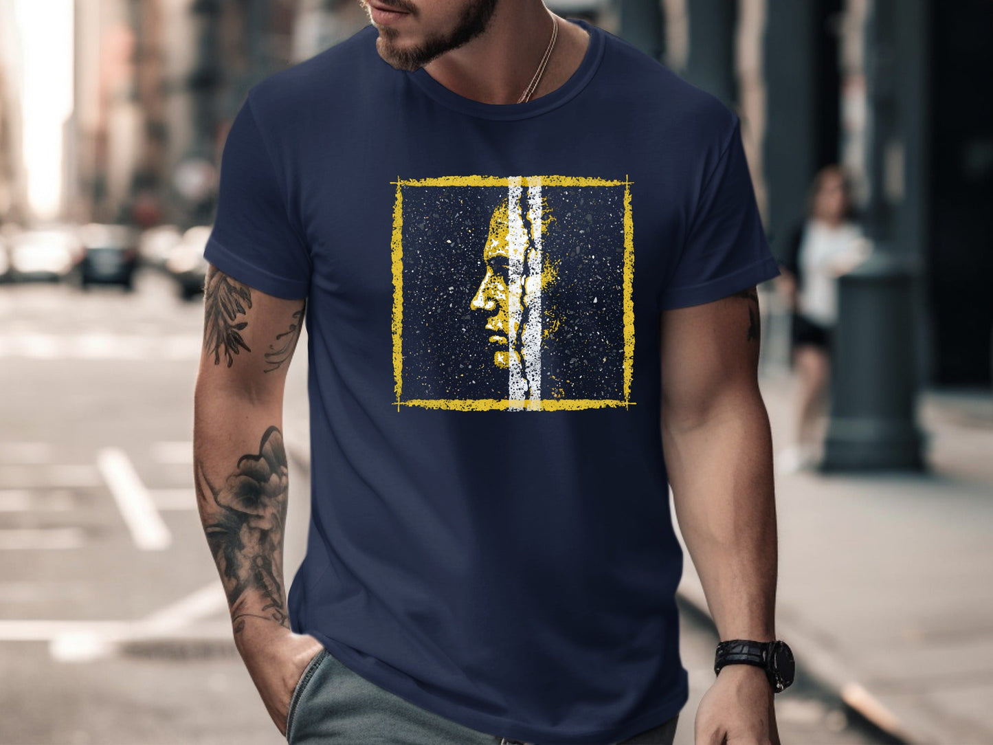 Asphalt Road Face Texture Graphic Tee