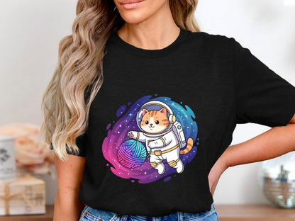 Astro Cat Space Explorer Astronaut T-Shirt