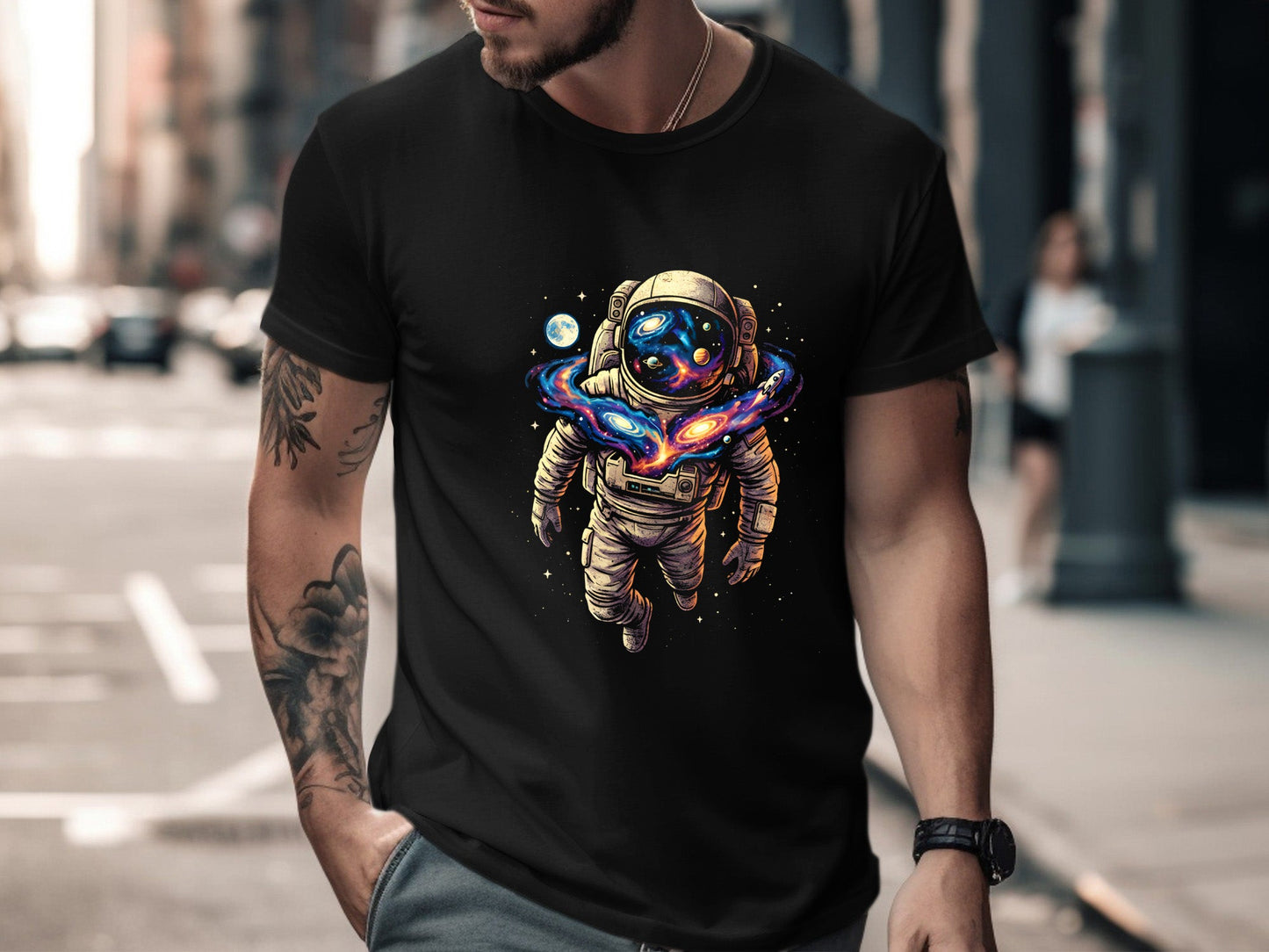 Galaxy Astronaut Surreal Space T-Shirt