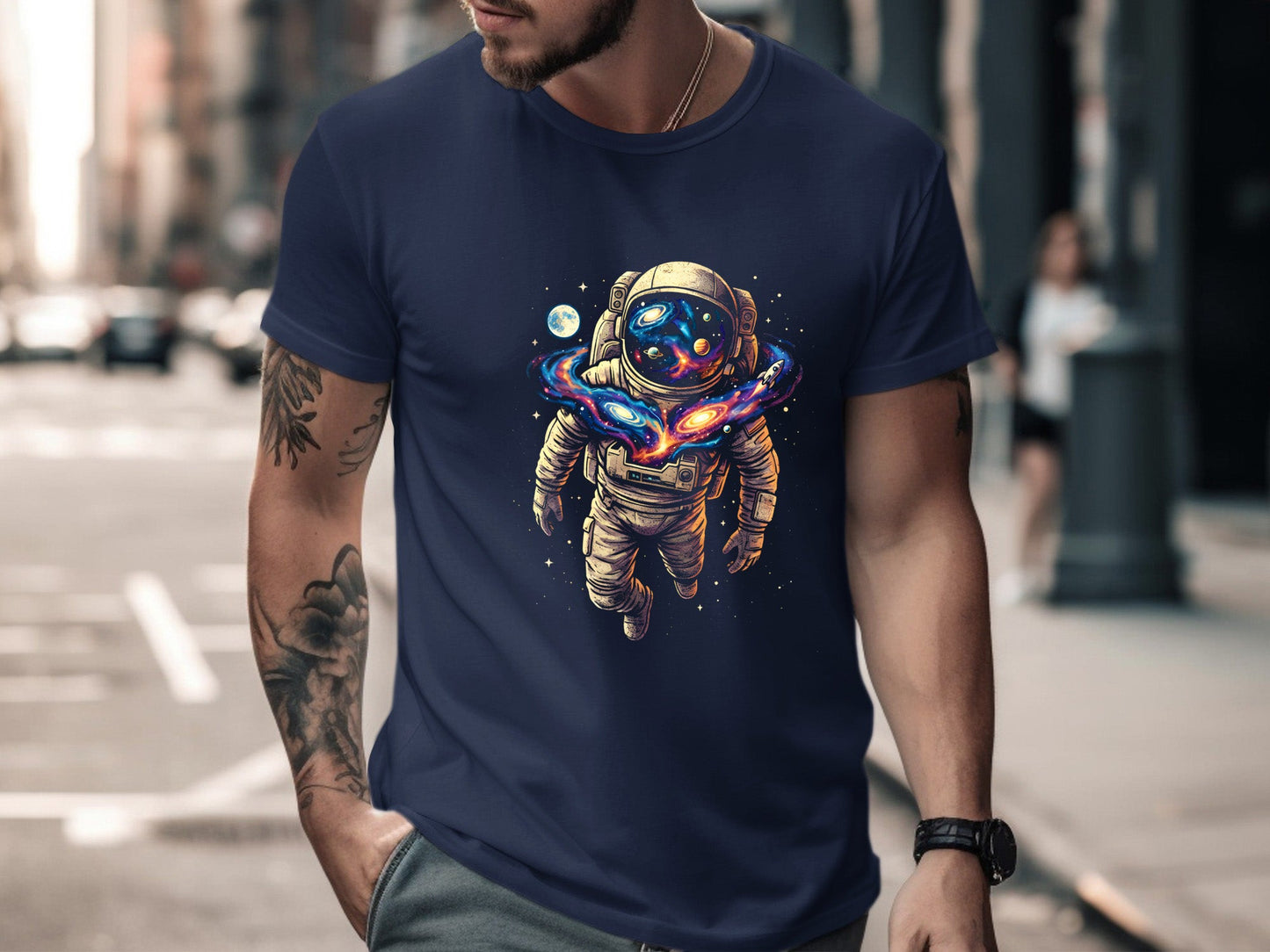 Galaxy Astronaut Surreal Space T-Shirt