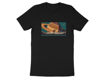 Saturn Horizon Astronaut Landscape T-Shirt