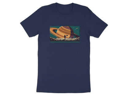 Saturn Horizon Astronaut Landscape T-Shirt