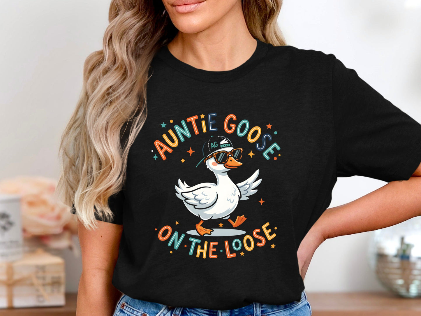Auntie Goose On The Loose Graphic Tee