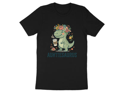 Auntiesaurus Dinosaur Coffee Graphic Tee
