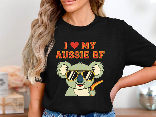 My Aussie Boyfriend Cute Koala Wildlife Tee