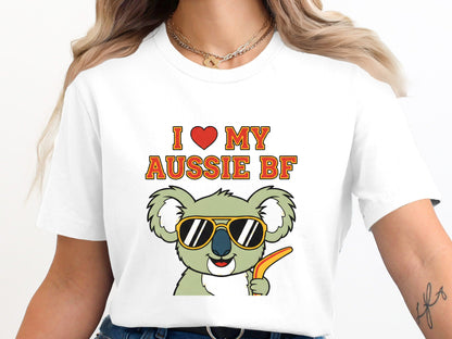 My Aussie Boyfriend Cute Koala Wildlife Tee