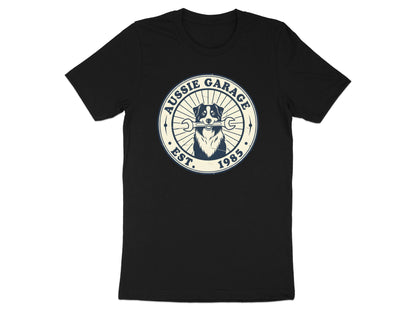 Aussie Garage Dog Mechanic T-Shirt - Vintage Est. 1985 Tee