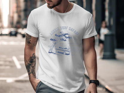 Aussie Surf Safari Kombi T-Shirt| Retro Beach Camper Tee